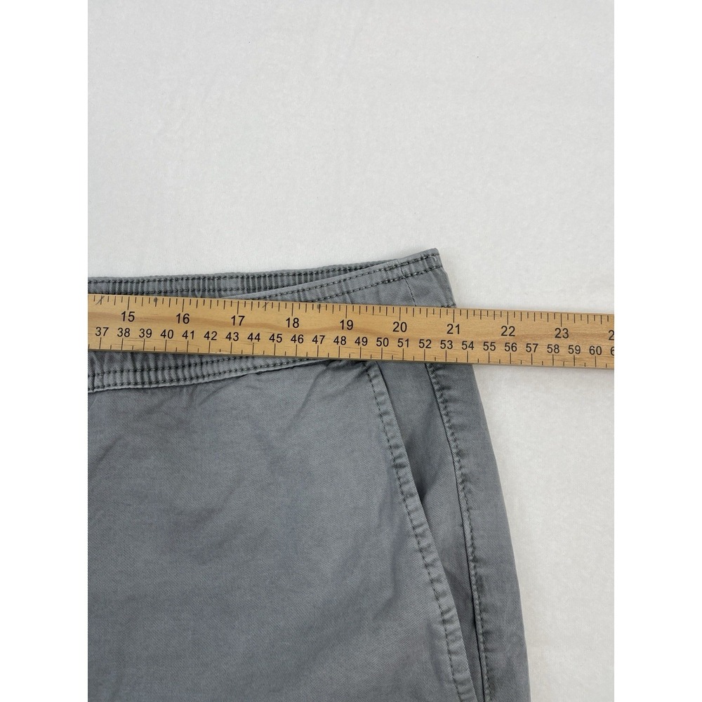 Orvis Men's Shorts Grey Chino Elastic Waist Drawstring XL Hiking Outdoor Pockets - Picture 4 of 9